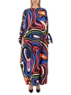 Pucci Marmo Print Maxi Kaftan Dress In Multicolour