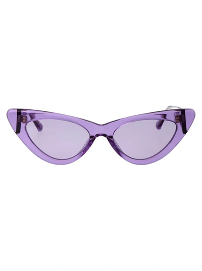 Attico The  Sunglasses In Purple