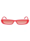 Attico Thea Sunglasses In Neonpink/silver/orangegrad