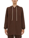 Rick Owens Brown Cotton Sweatshirt In Brown