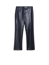 S Max Mara Wide Faux Leather Trousers In Black