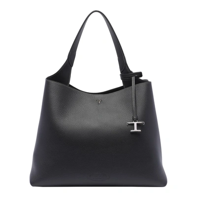 Tod's Timeless Shopping Bag In Black