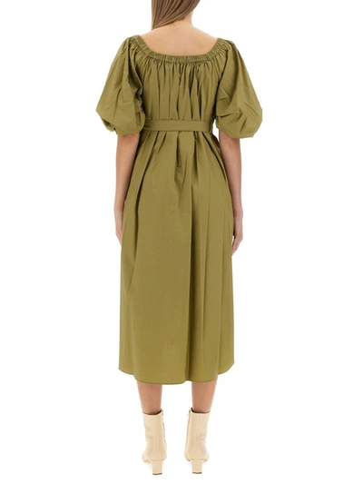 Staud "reese" Dress In Brown