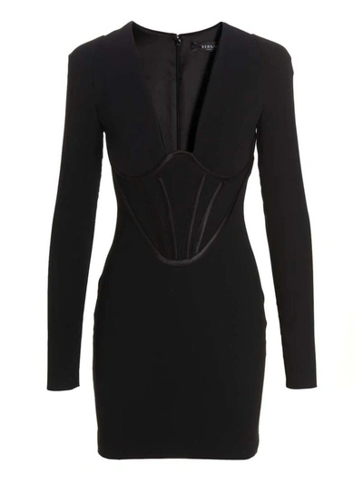 Versace 'cocktails' Dress In Black