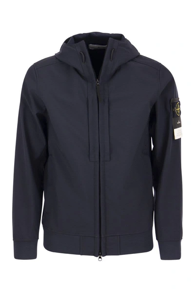 Stone Island Light Outerwear Bomber Jacket Clothing In Blue