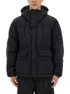 Ten C Regular Fit Hooded Jacket With Front Pockets In Blue