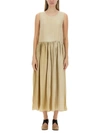 Uma Wang Ardal Sleeveless Maxi Dress In Ivory