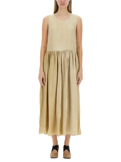 Uma Wang Ardal Sleeveless Maxi Dress In Beige