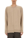Uma Wang Man Sweater Beige Size L Cashmere In Beige