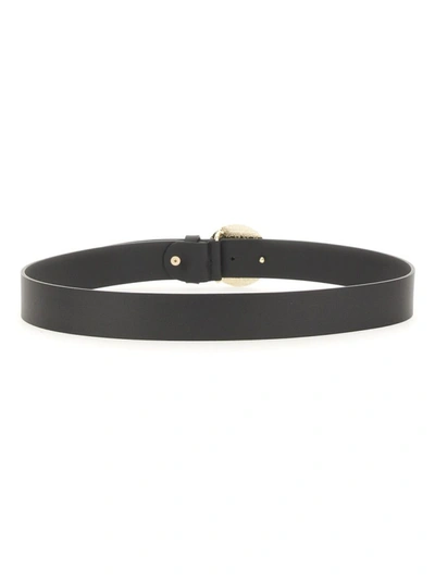 Versace Jeans Couture "v-emblem" Belt In Black