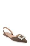 Journee Collection Hannae Flat In Brown