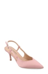 JOURNEE COLLECTION JOURNEE COLLECTION KNIGHTLY POINTED TOE SLINGBACK PUMP