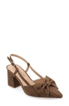 Journee Collection Women's Tailynn Wide Width Slingback Block Heel Pumps In Brown