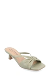 Journee Collection Women's Starling Kitten Heel Slip On Sandals In Sage