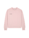 Pangaia Womens 365 Midweight Sweatshirt In Magnolia Pink