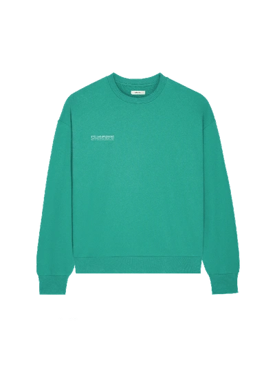Pangaia Womens 365 Midweight Sweatshirt In Mangrove Turquoise