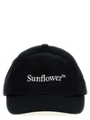 SUNFLOWER LOGO EMBROIDERY CAP HATS BLACK