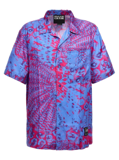 Versace Jeans Couture Printed Shirt In Multicolour