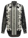 VERSACE JEANS COUTURE PRINTED SHIRT SHIRT, BLOUSE WHITE/BLACK