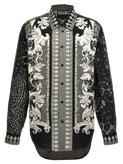 Versace Jeans Couture Printed Shirt In White