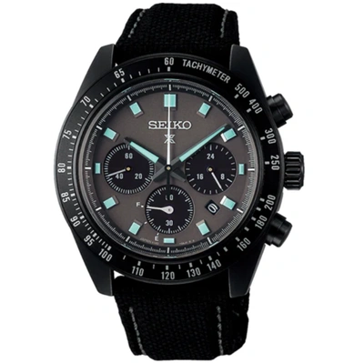 Pre-owned Seiko Prospex Speedtimer Solar Chronograph Men Watch Sbdl105 / Ssc923p1 Usus