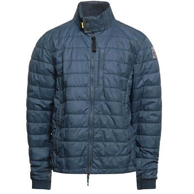 Pre-owned Parajumpers Leon Flint Stone Down Jacket In Blue