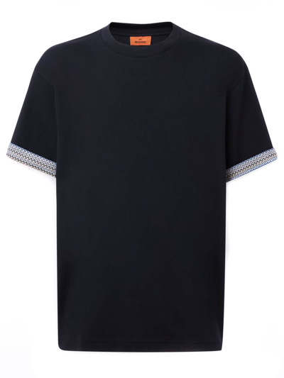 Missoni Black Cotton Blend T-shirt