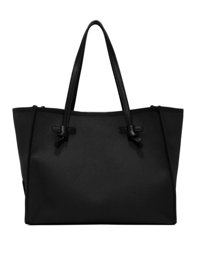 Gianni Chiarini Black Canvas Shopping Bag