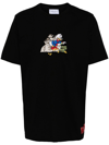 FAMILY FIRST MILANO BLACK COTTON T-SHIRT