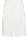FAMILY FIRST MILANO WHITE TAILORED KNEE SHORTS