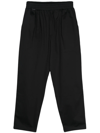 FAMILY FIRST MILANO BLACK STRETCH-COTTON TROUSERS