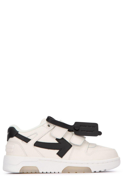 Off-white Kids' Out Of Office Leather Trainers In White