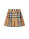 BURBERRY VINTAGE CHECKED ELASTICATED WAISTBAND SHORTS