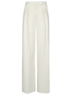 Max Mara Gabardine Wool Trousers In Tela