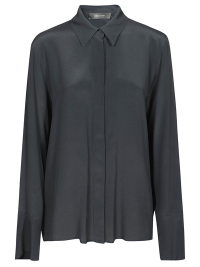 Federica Tosi Long Sleeve Shirt In Nero