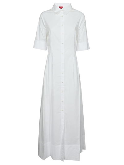 Staud Joan Maxi Dress In White