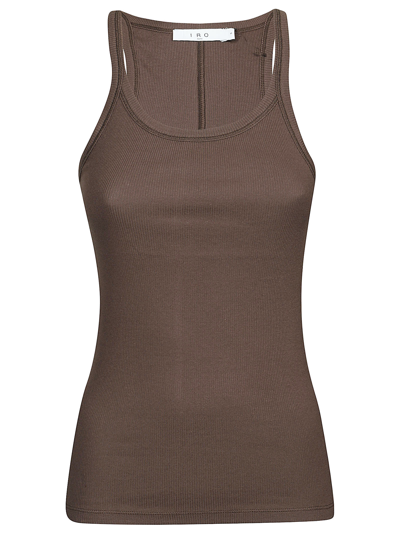 Iro Palisso Ribbed Tank Top In Brown