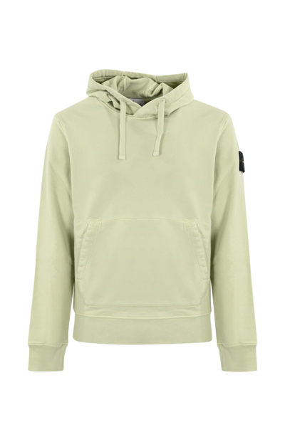Stone Island Cotton Sweatshirt 64151 In Forest Green
