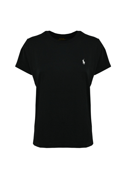 Polo Ralph Lauren Cotton Pony Logo T-shirt In Black