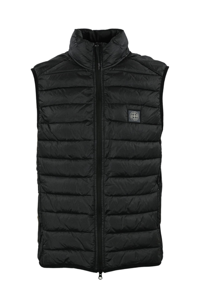 Stone Island G0524 Quilted Vest In Nylon In Black