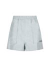 Fendi Elasticated-waistband Shorts In Azzurro
