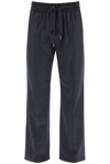 DOLCE & GABBANA LOGO PATCH DRAWSTRING TROUSERS