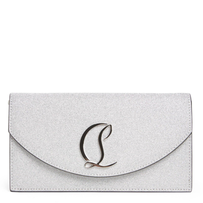 Christian Louboutin Loubi54 Clutch Bag In Silver