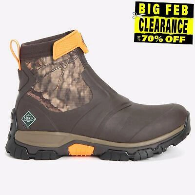 Pre-owned Muck Boots Apex Mid Unisex Waterproof Outdoor Working Boots Black In Brown/moct Camo