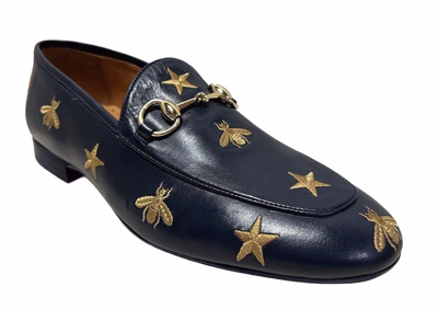 Pre-owned Sigotto Uomo Men's Slip On Navy Leather Dress Shoes 5982 In Blue