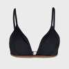 PAUL SMITH WOMEN'S BLACK 'SIGNATURE STRIPE' BIKINI TOP