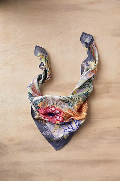 Terrain Botanic Organic Cotton Bandana In White