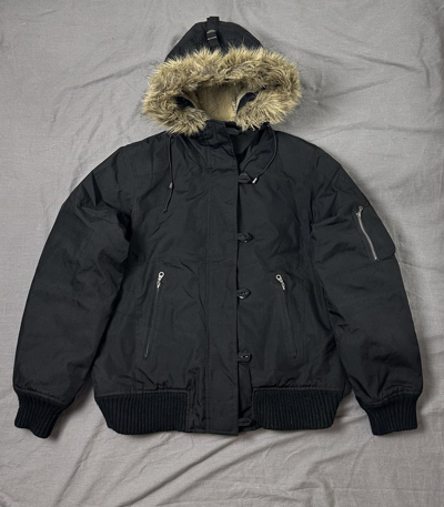 Pre-owned Archival Clothing X If Six Was Nine Lgb Style Jacket Fur Ifsixwasnine Bomber Mohair Bomber Japan In Black