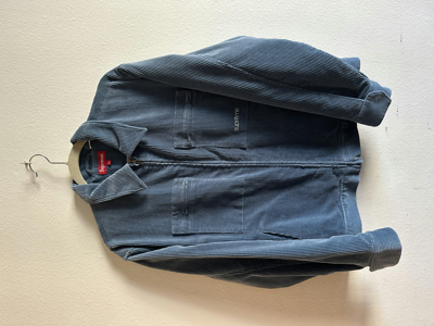 Pre-owned Supreme Corduroy Zip Jacket In Blue
