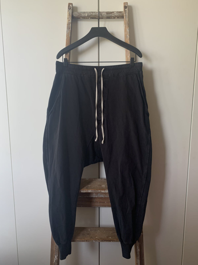 Pre-owned Rick Owens X Rick Owens Drkshdw Prisoner Drop - Crotch Track Pants In Black